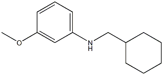 N-(cyclohexylmethyl)-3-methoxyaniline Struktur