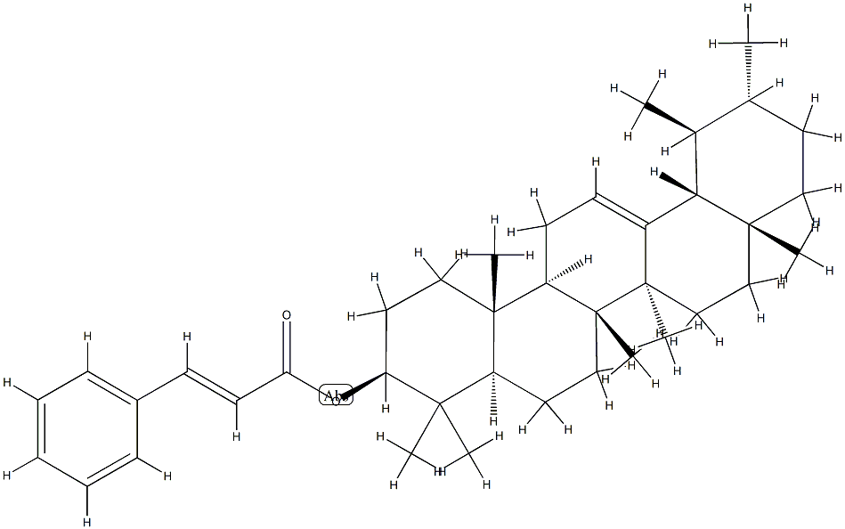 Urs-12-en-3β-ol 3-phenylpropenoate Struktur