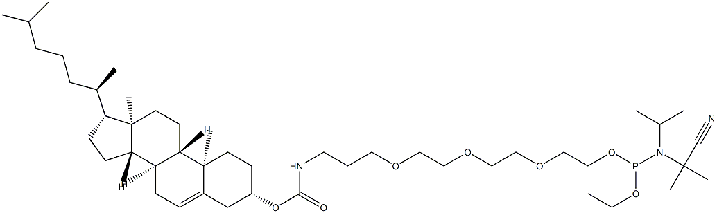 5'-Cholesteryl-TEG PhosphoraMidite Struktur