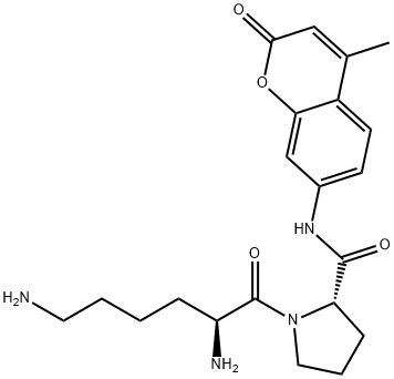 H-Lys-Pro-AMC Struktur