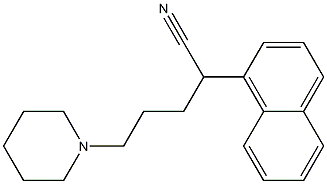 α-(3-Piperidinopropyl)-1-naphthaleneacetonitrile Struktur