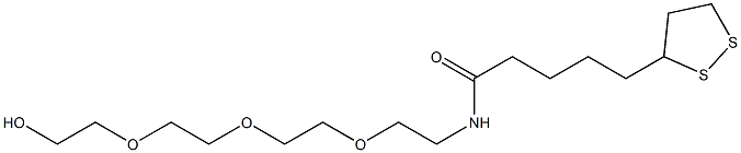 Lipoamido-PEG3-alcohol Struktur