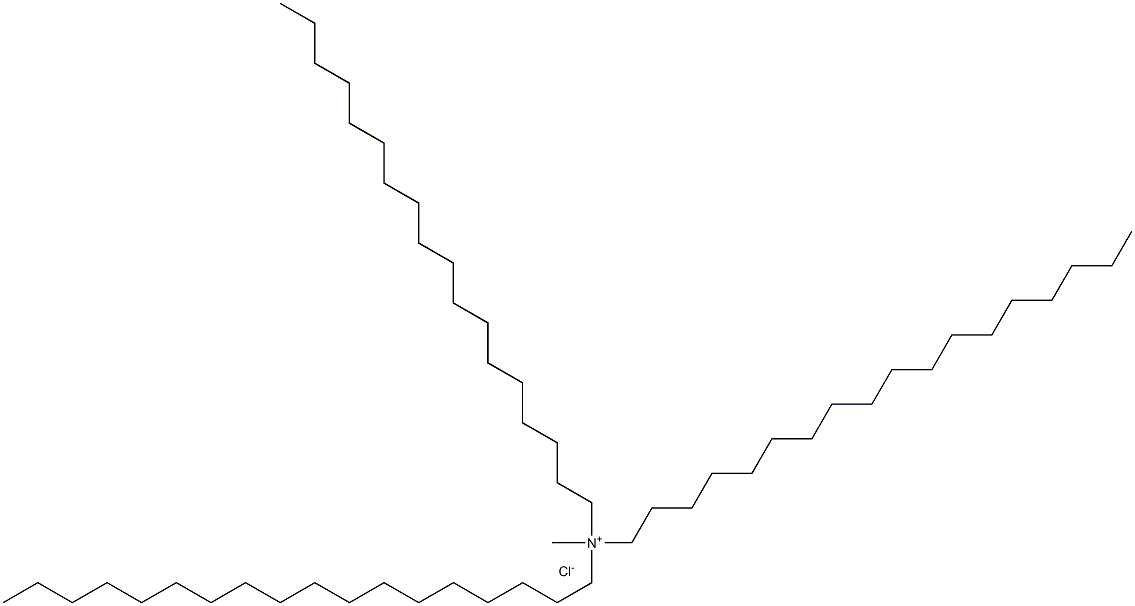 N-methyl-N,N-dioctadecyl-1-Octadecanaminium chloride Struktur