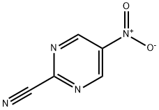 5-nitropyrimidine-2-carbonitrile Struktur