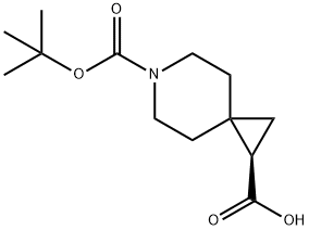 6-(tert-butoxycarbonyl)-6-azaspiro[2.5]octane-1-carboxylic acid Struktur