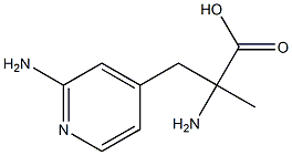 4-Pyridinepropanoicacid,-alpha-,2-diamino--alpha--methyl-(9CI) Struktur