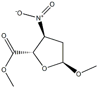 alpha-D-erythro-Pentofuranosiduronicacid,methyl2,3-dideoxy-3-nitro-,methylester(9CI) Struktur