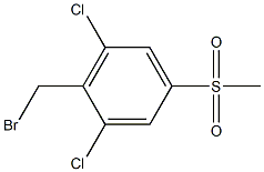 2-(bromomethyl)-1,3-dichloro-5-(methylsulfonyl)benzene Struktur