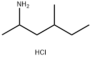 4-Methyl-2-hexanamine hydrochloride Structure