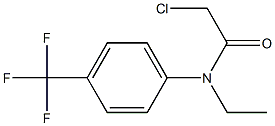 2-chloro-N-ethyl-N-(4-(trifluoromethyl)Phenyl)acetamide Struktur