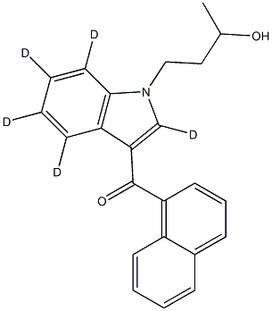 (±)-JWH 073 N-(3-hydroxybutyl) metabolite-d5 Struktur