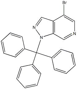 4-broMo-1-trityl-1H-
pyrazolo[3,4-c]pyridine Struktur