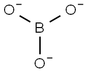 Triboron trihydroxide Struktur