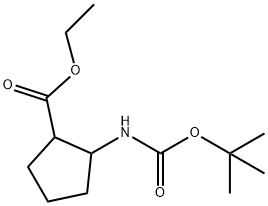 ethyl 2-(tert-butoxycarbonylaMino)cyclopentanecarboxylate Struktur