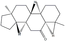 4,4-Dimethyl-5β-androstan-6-one Struktur