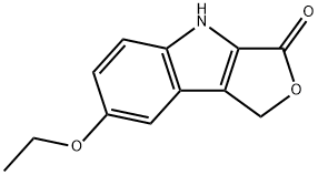 3H-Furo[3,4-b]indol-3-one,7-ethoxy-1,4-dihydro-(9CI) Struktur