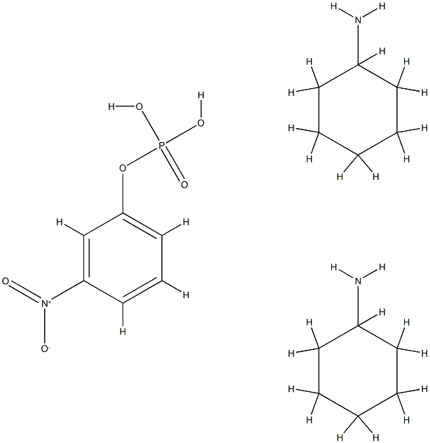 4-NITROPHENYL PHOSPHATE BIS(CYCLOHEXYL-& Struktur