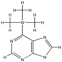 6-Trimethylaminio-7H-purin-7-ide Struktur