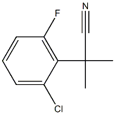 2-(2-chloro-6-fluorophenyl)-2-methylpropanenitrile Struktur