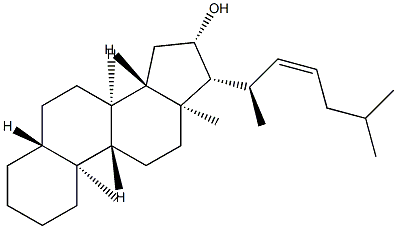 (Z)-5α-Cholest-22-en-16β-ol Struktur