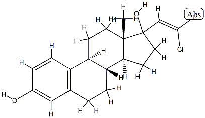 21-chloro-21-iodovinylestradiol Struktur