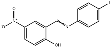 2-{[(4-iodophenyl)imino]methyl}-4-nitrophenol Struktur