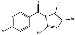 2,4,5-Tribromo-1-(p-chlorobenzoyl)-midazole Struktur