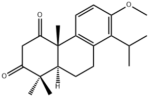 (+)-13-Methoxytotara-8,11,13-triene-1,3-dione Struktur