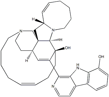 8-hydroxymanzamine A Struktur