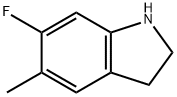 1H-Indole,6-fluoro-2,3-dihydro-5-methyl-(9CI) Struktur