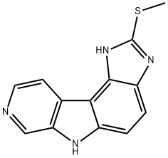 Pyrido[4,3:4,5]pyrrolo[3,2-e]benzimidazole,  1,6-dihydro-2-(methylthio)- Struktur