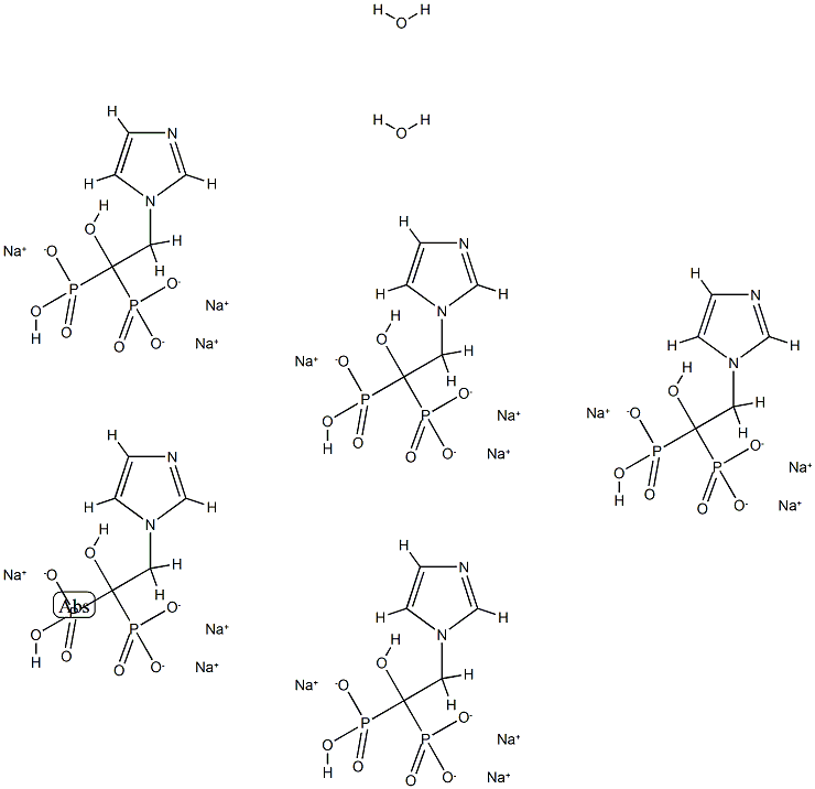 Trisodium salt hydrate  Struktur