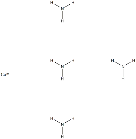 Copper ammonium complex Struktur