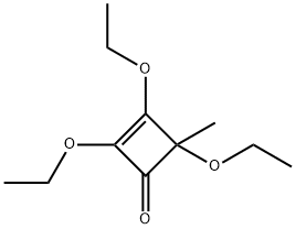 2-Cyclobuten-1-one,2,3,4-triethoxy-4-methyl-(9CI) Struktur