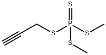 Dimethyl(2-propynyl) =phosphorotetrathioate Struktur