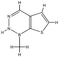 1-Methyl-1,2-dihydrothieno[2,3-d][1,2,3]diazaborine Struktur