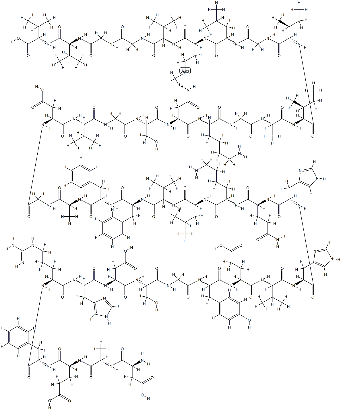 (Gly22)-Amyloid β-Protein (1-40) Struktur