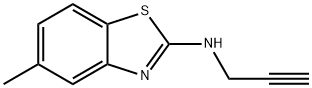 2-Benzothiazolamine,5-methyl-N-2-propynyl-(9CI) Struktur