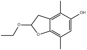 5-Benzofuranol,2-ethoxy-2,3-dihydro-4,7-dimethyl-(9CI) Struktur