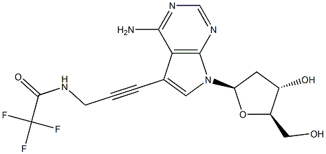 7-TFA-ap-7-Deaza-dA Structure