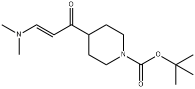 tert-butyl (E)-4-(3-(dimethylamino)acryloyl)piperidine-1-carboxylate Struktur