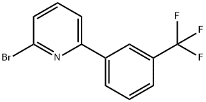 2-broMo-6-(3-(trifluoroMethyl)phenyl)pyridine Struktur