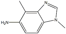 1H-Benzimidazol-5-amine,1,4-dimethyl-(9CI) Struktur