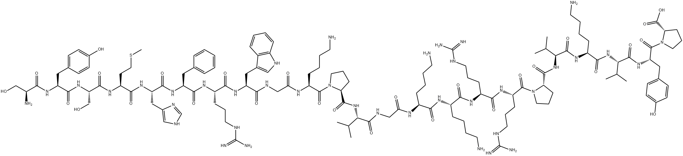 (Des-Glu)-ACTH (1-24) (human, bovine, rat) Structure