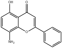 4H-1-Benzopyran-4-one,8-amino-5-hydroxy-2-phenyl-(9CI) Struktur