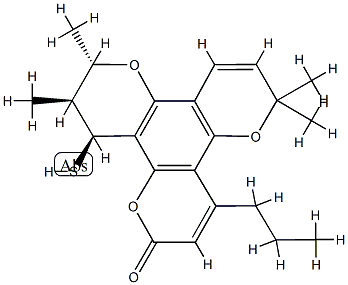 12-Thiocalanolide B Struktur