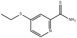 2-Pyridinecarbothioamide,4-(ethylthio)-(9CI) Struktur