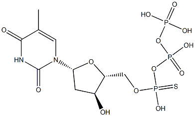 thymidine 5'-O-(1-thiotriphosphate) Struktur