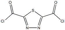 1,3,4-Thiadiazole-2,5-dicarbonyl dichloride (9CI) Struktur