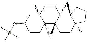 3β-(Trimethylsiloxy)-5β-androstane Struktur